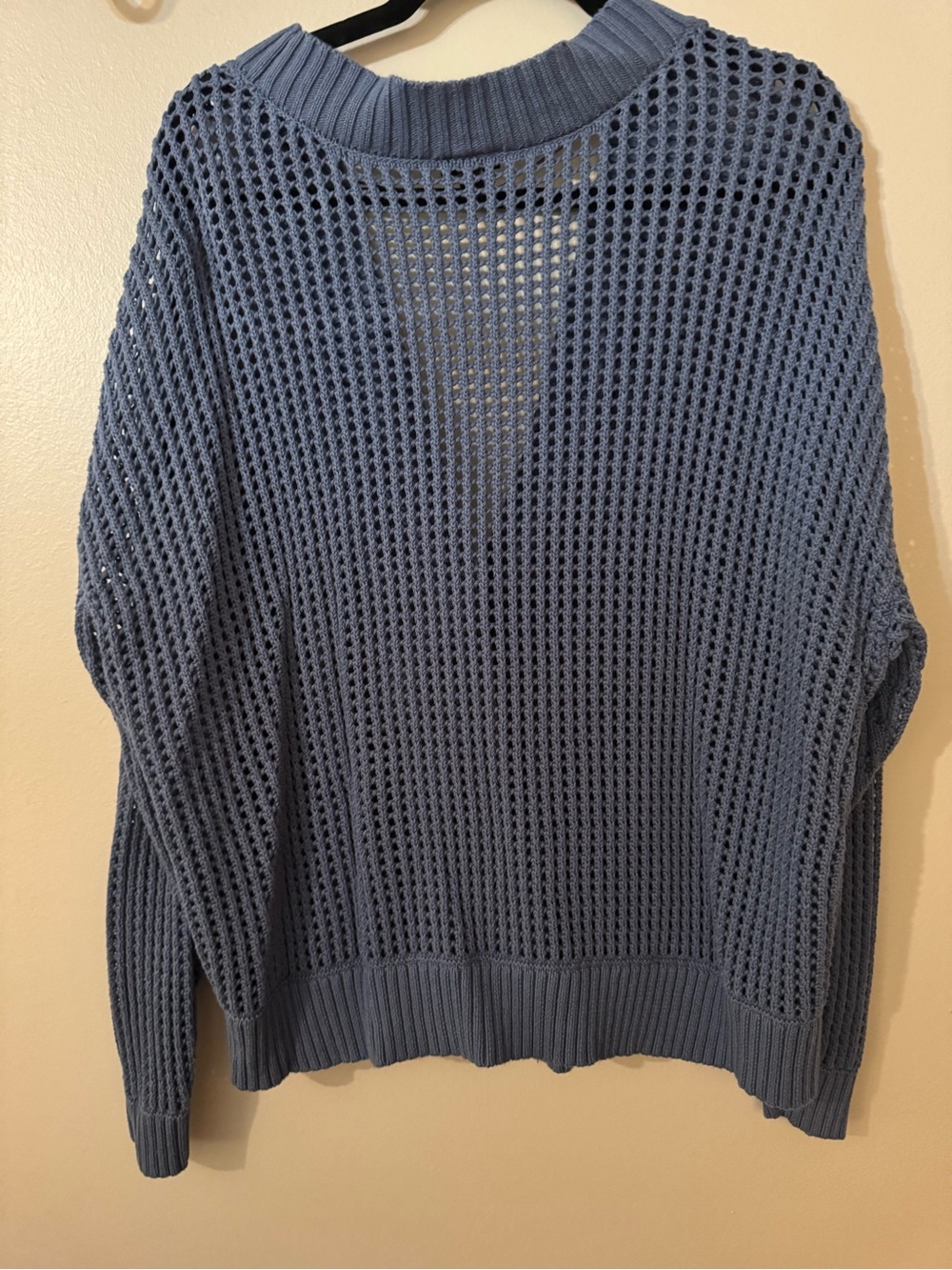 torrid Blue Open-Stitch Button-Front Cardigan - Picture 6 of 6